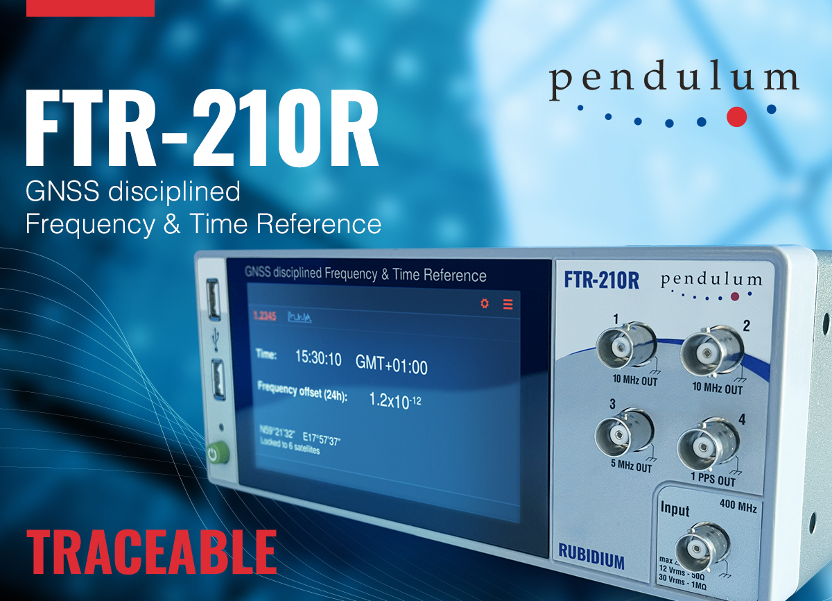 Pendulum最新推出全新可溯源UTC的GNSS驯服铷原子钟频率和时间基准荣获2024年军事+航空航天电子创新奖银奖